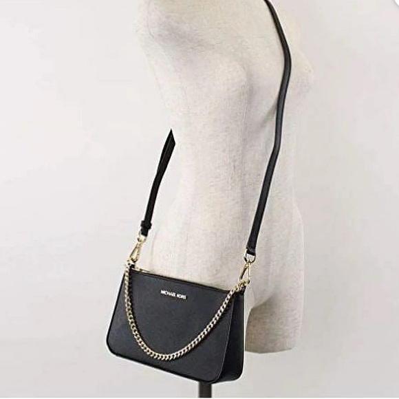 Michael Kors Jet Set Medium Saffiano Leather Crossbody Bag NWT - Picture 5 of 6